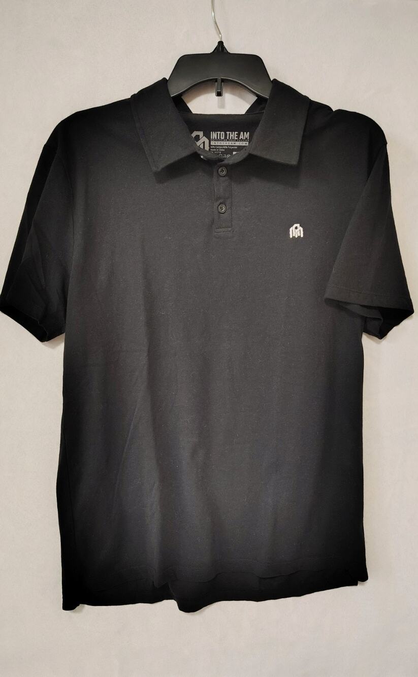 Into the AM Men's Polo Shirt Black Size L